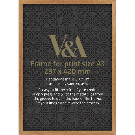 V&A Oak box picture frame - A3